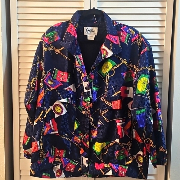 G. Oberti Jackets & Blazers - Vintage G. Oberti Silky Bomber Jacket, Size XL